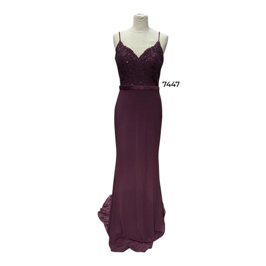 So Amazing Dress Burgundy Sz 10 7447RL