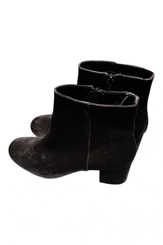 7528 H&M Brown Velvet boots