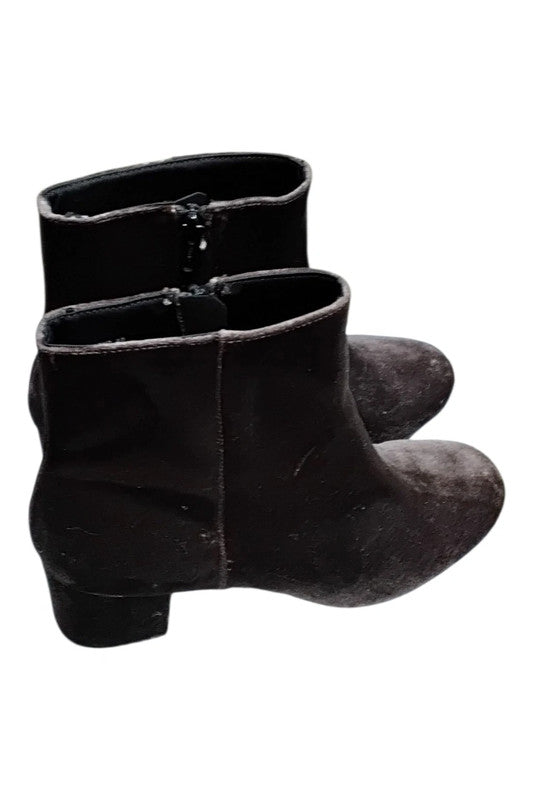 7528 H&M Brown Velvet boots