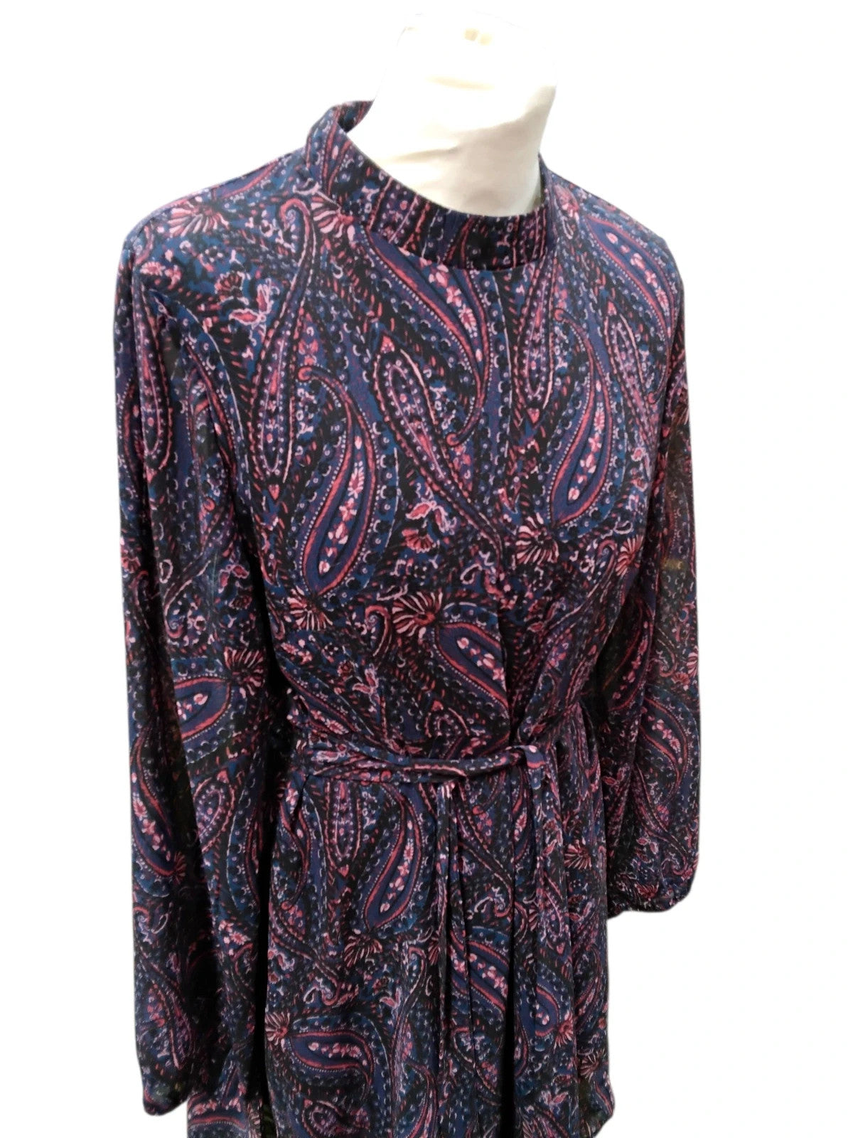 7636 Stella Morgan navy print dress