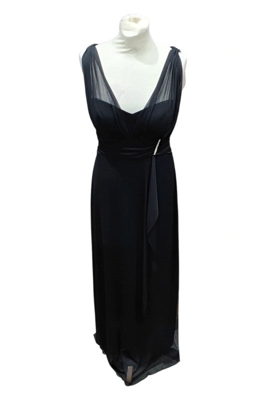 7648 Betsy&Adam Black dress Sz 8 petite