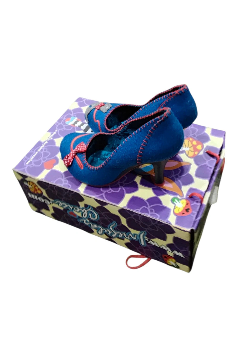 7676 Irregular Choice Blue&Red Shoes