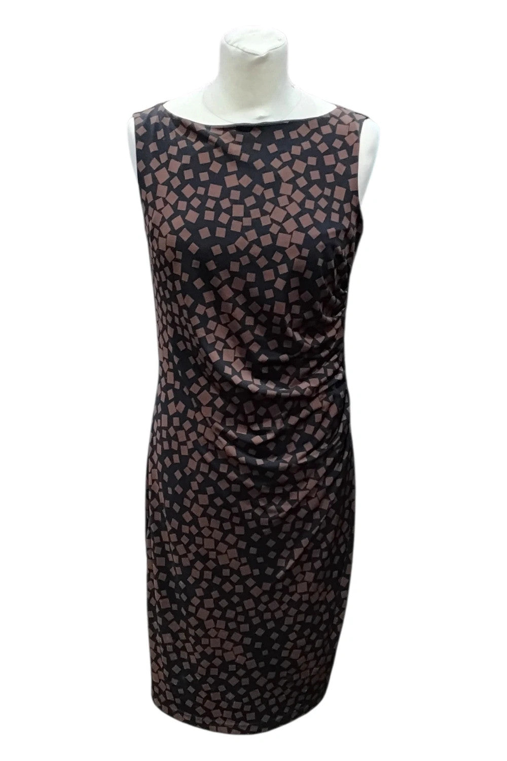7794 Jesika Howard black&Brown s/s dress