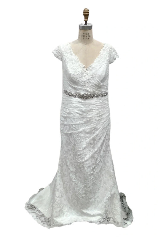 7891 No brand cream wedding dress