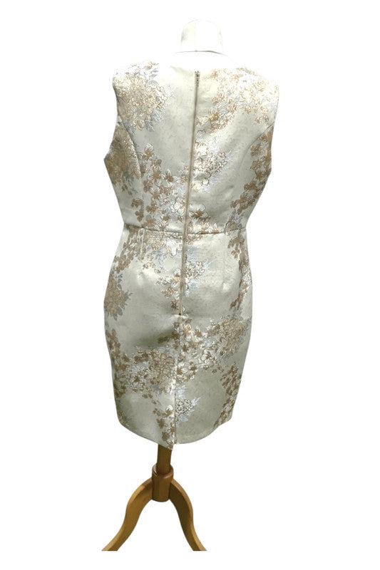 8090 So Amazing s/less gold and silver dress