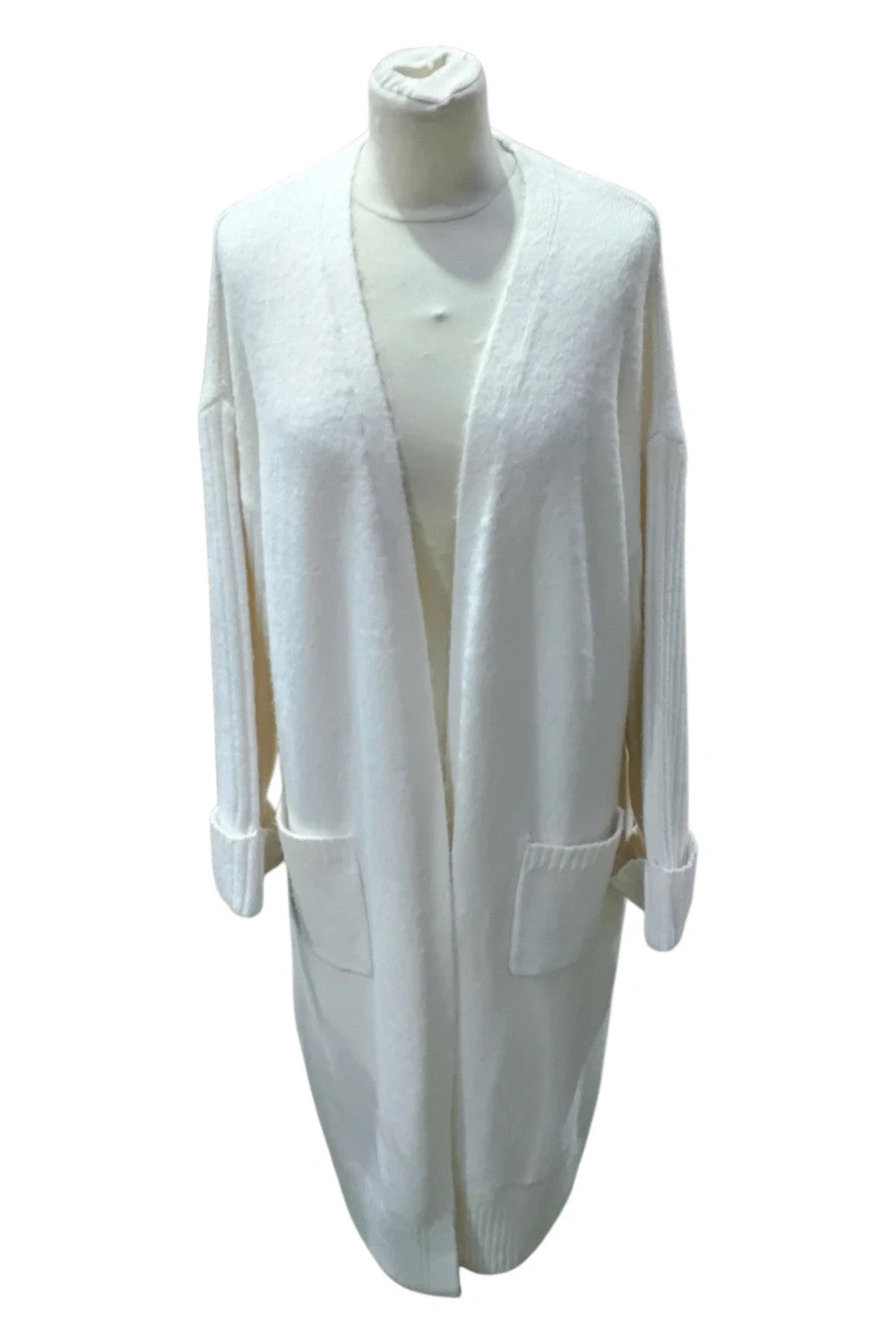 8145 Dunnes long cream cardi