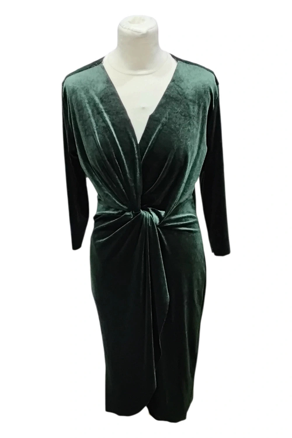 8142 Zara Basic Green Dress