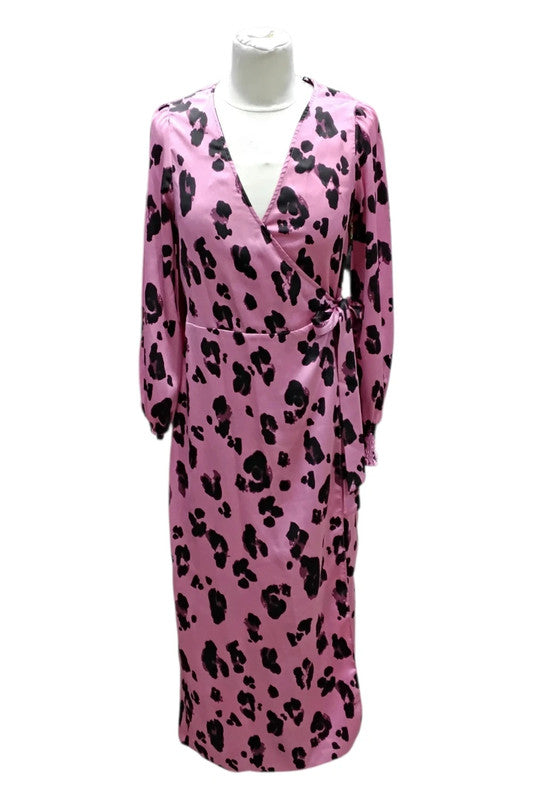 New Look Dress pink pattened Sz 8 8252MMF