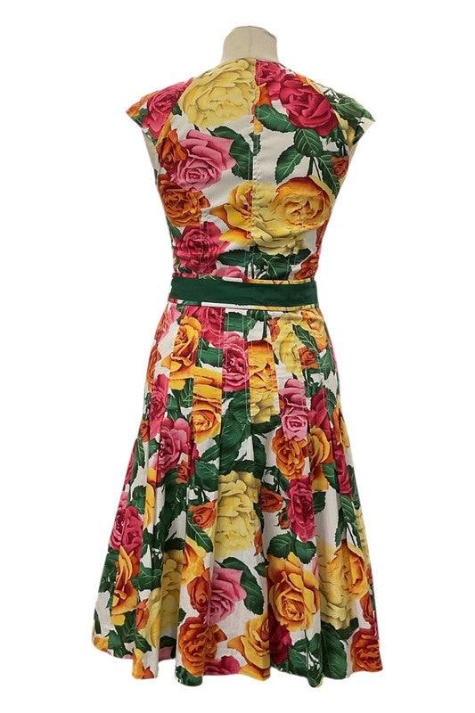 Karen Millen Dress multicoloured midi Sz 8 7777OF