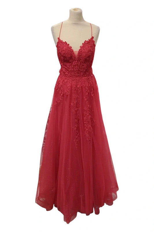 Signature Collection Dress Red Prom  size 8 8366MMB