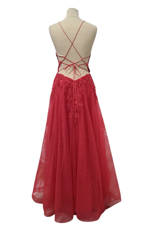 Signature Collection Dress Red Prom  size 8 8366MMB
