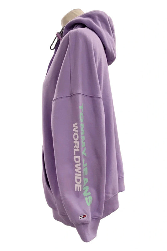 Tommy Hilfiger purple oversized sweatshirt Sz Small 6977