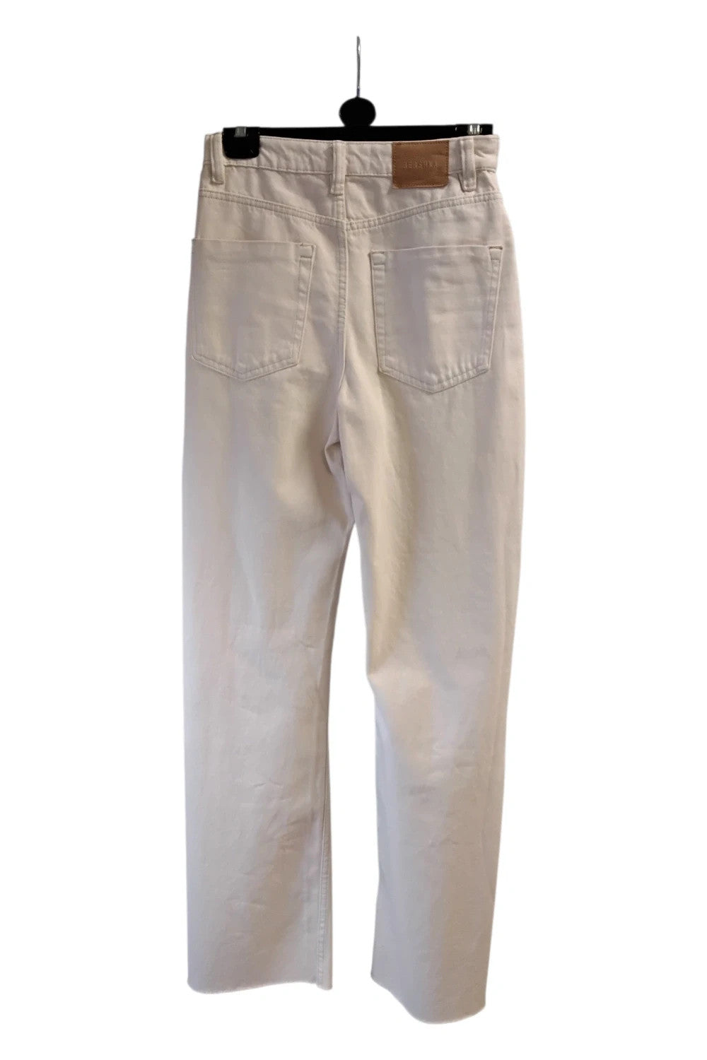 5771 Bershka cream cotton jeans