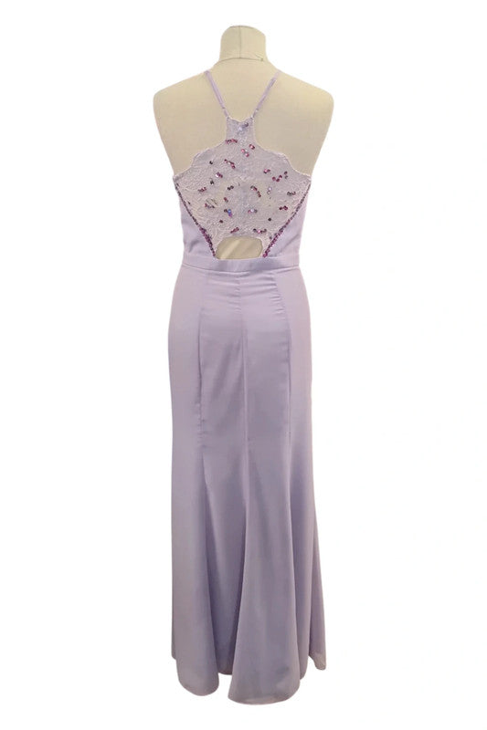 Chi Chi London Dress Lilac Prom  Sz 10 8662F