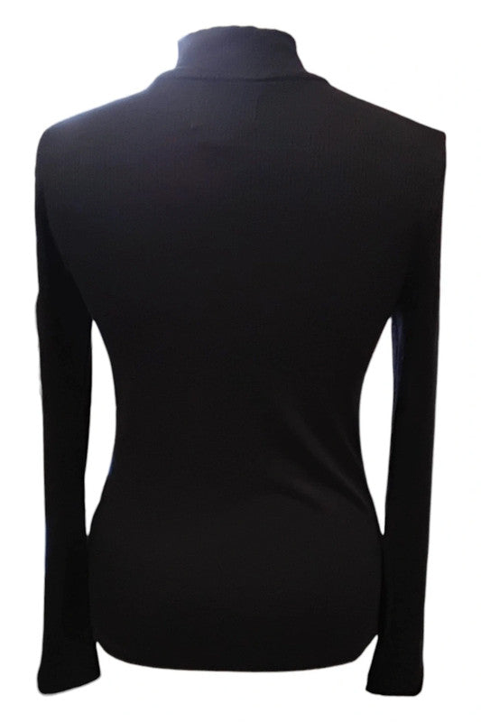 8598 Barbour Black Zip Top