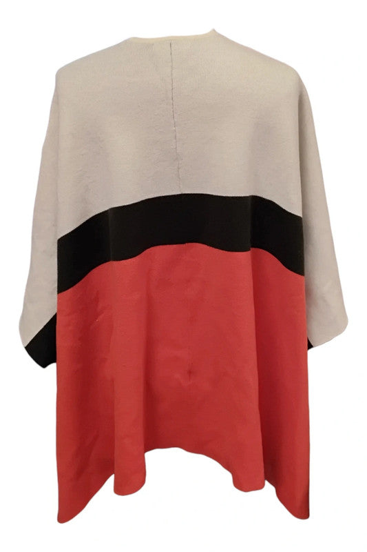 8746TC Parfois Cream&Red Cardi