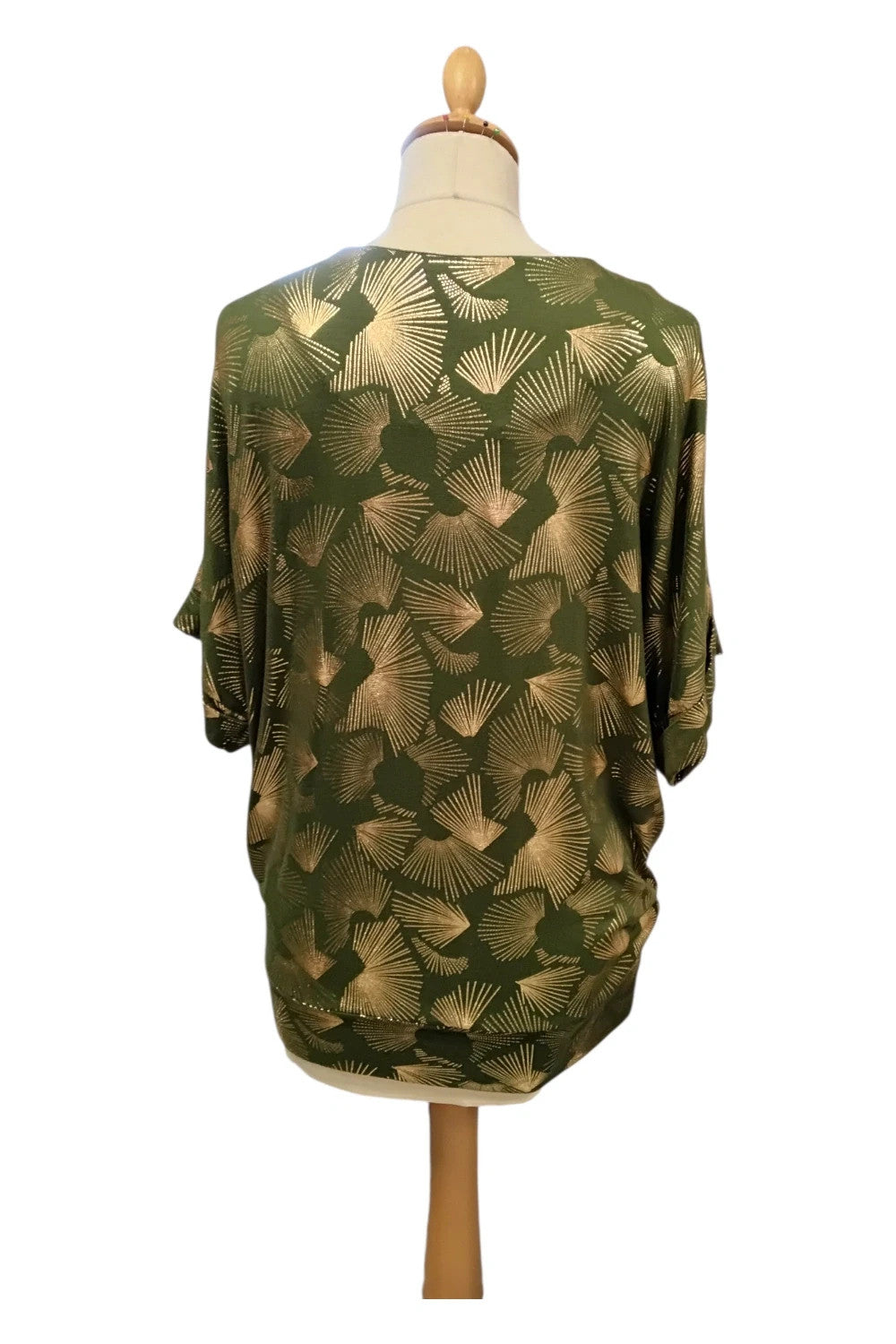 8414CM Biba Green&Gold Top size-10