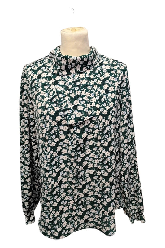 8762 Rant&Rave Green&White Blouse size-12