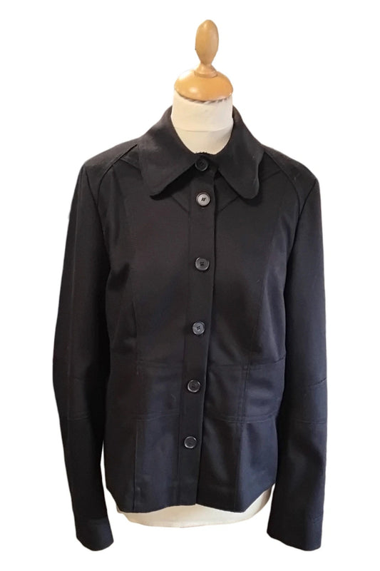 8901 Claudia Sträter black coat size-14