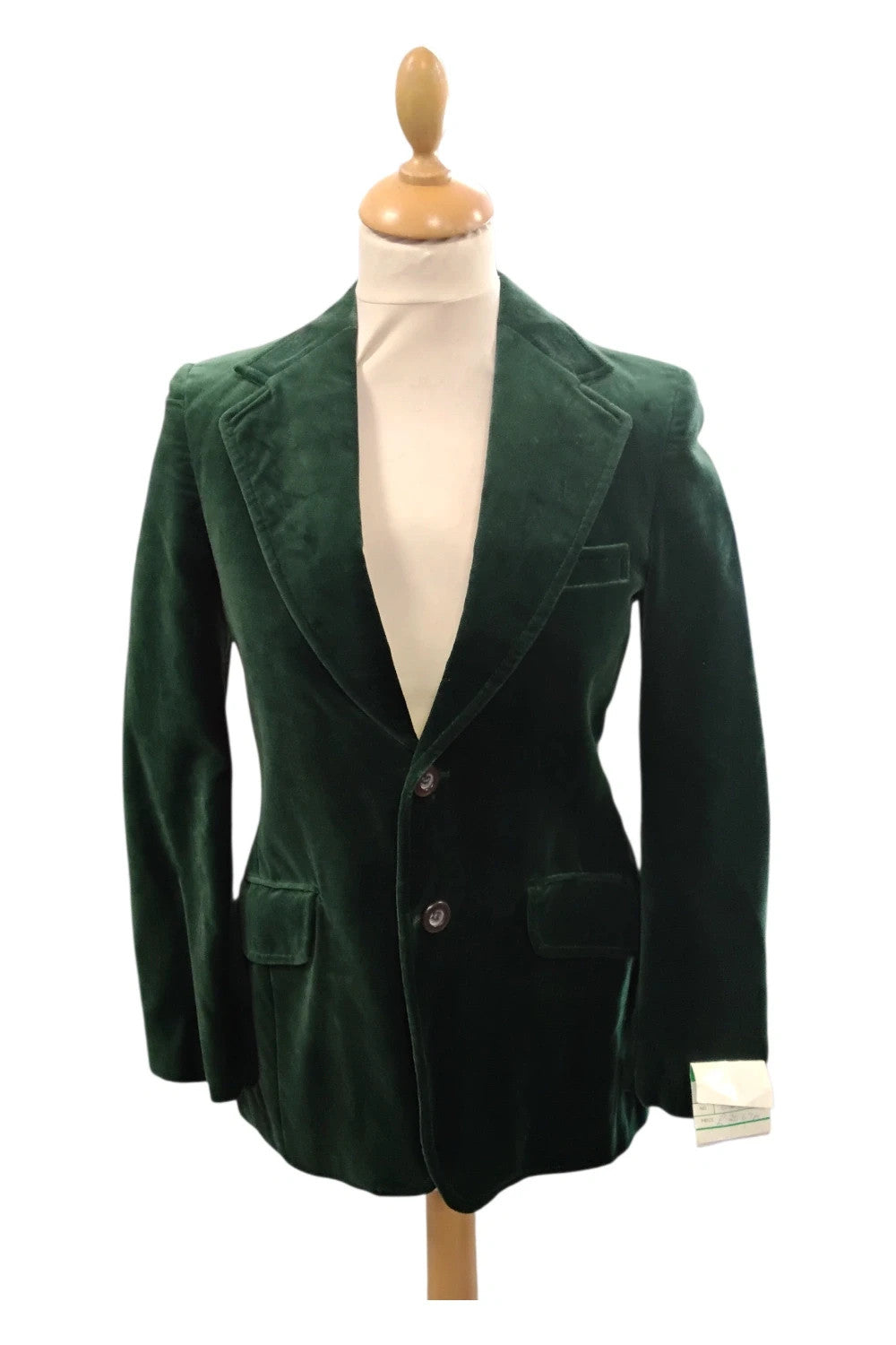 8771LN Robert Wallace Green Boys Velvet Coat