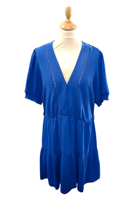 8943TC Dunnes Blue Summer Dress size-16