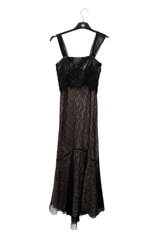 Niki Livas  Dress Black Lace Sz 2 8953MH
