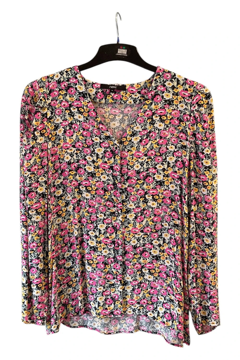 8818 Next Multicoloured floral long sleeve blouse