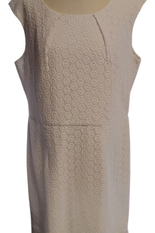 Kenneth Cole Dress Lace White SZ 18 8810MG