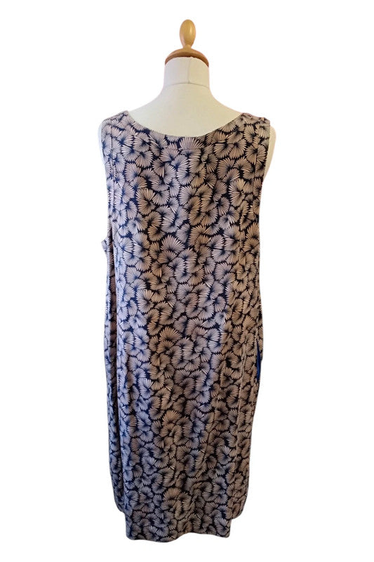 Zabaione Dress Brown&black Sz XL 8984TC