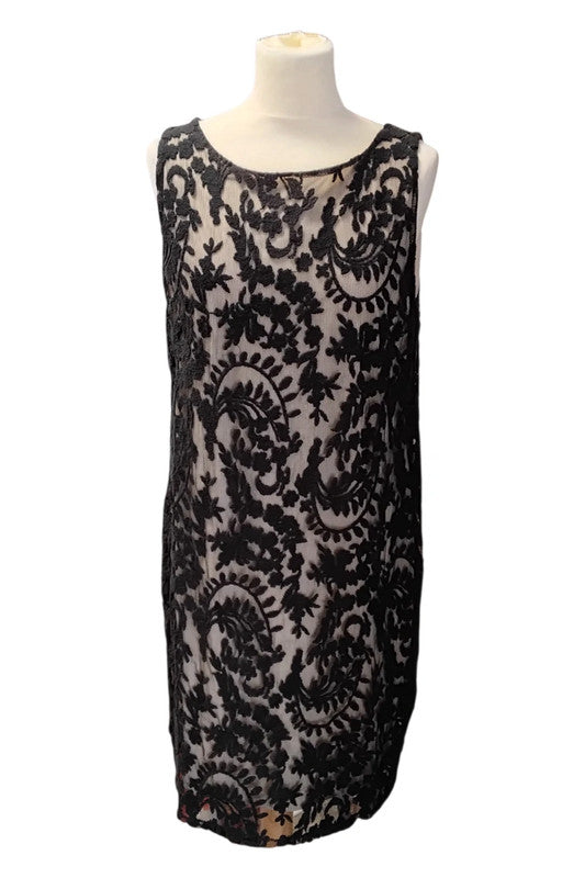 9052TD Wallis Black Lace Dress