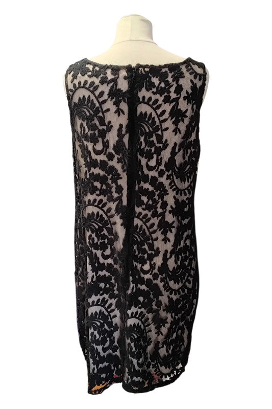 9052TD Wallis Black Lace Dress