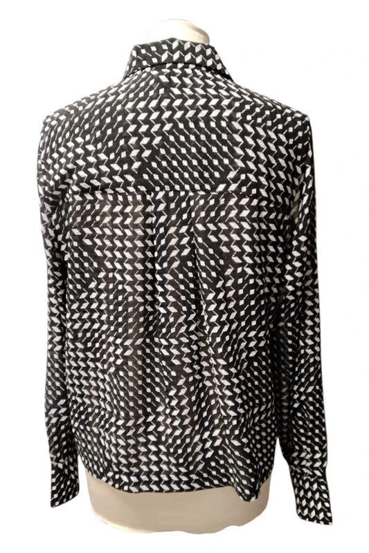 9055GM Next Black&White Blouse
