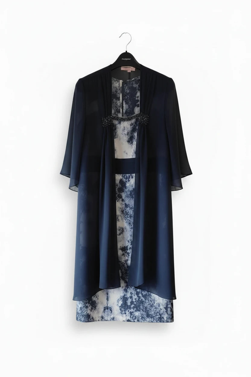 Cabotine Navy 2-pieces Mother of the Bride/Special Occasion outfit :Sz 16