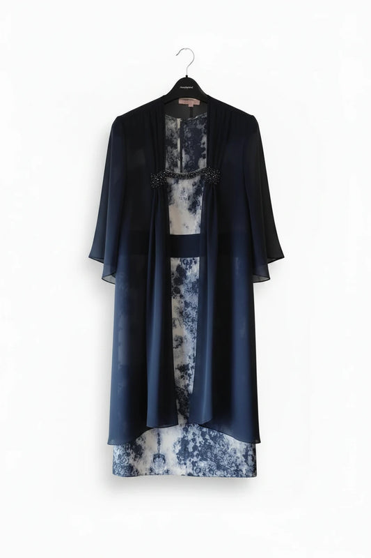 Cabotine Navy 2-pieces Mother of the Bride/Special Occasion outfit :Sz 16