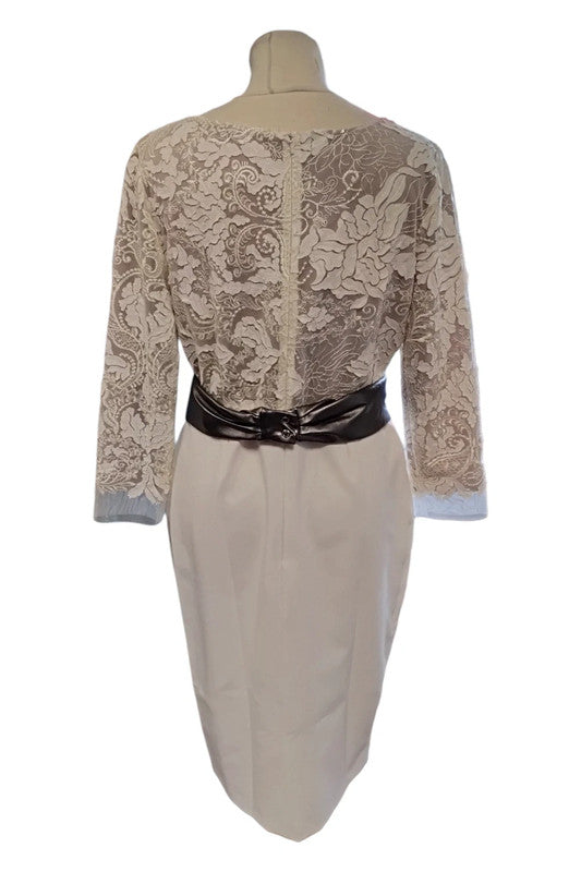 9100NH Fee G Cream Formal Dress