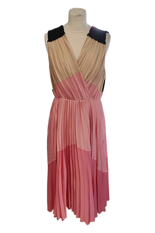 Marella Ombre Dress Pink Sz 12 9102NHA