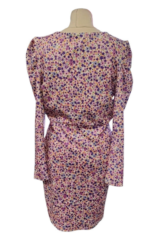 River Island Dress purple print Sz 12 9117CG