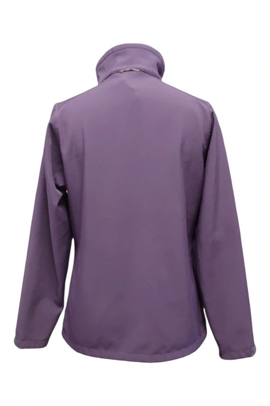 9116JR TOG24 Purple shoreproof jacket with full zip and high collar.