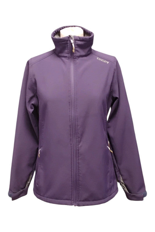 9116JR TOG24 Purple shoreproof jacket with full zip and high collar.