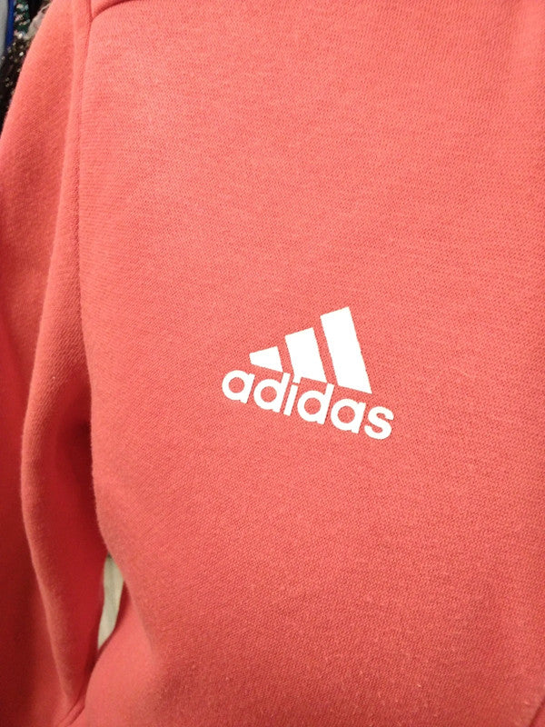 9125MF Adidas coral zip up hoodie