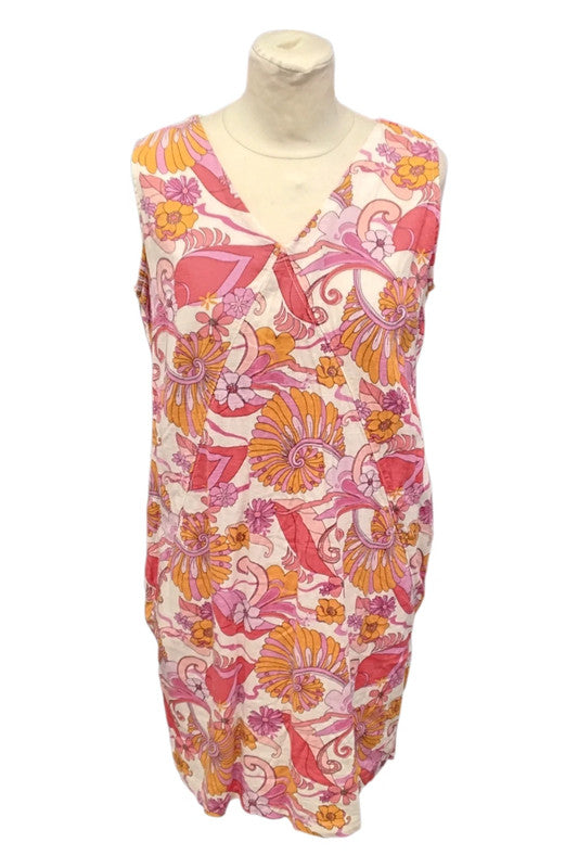 Next Multicolour Summer Dress Sz 14 9148TC