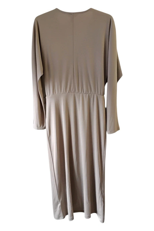 H&M khaki dress with long sleeves Sz M 9175BMH