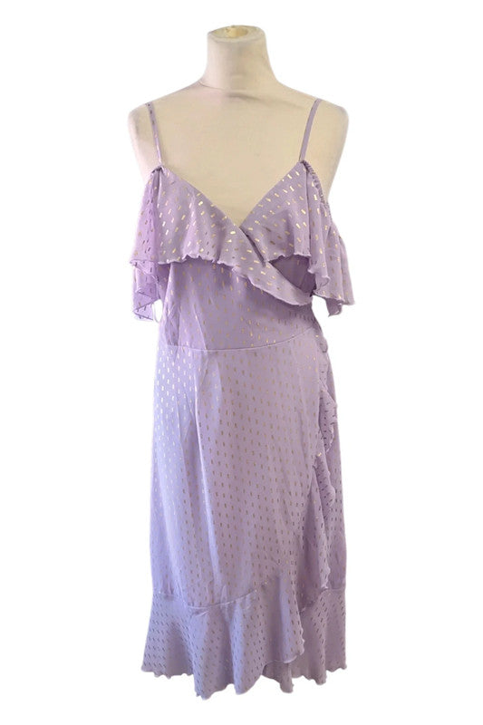 Quiz Purple Dress Sz 16 9184CB