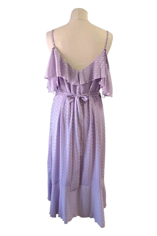 Quiz Purple Dress Sz 16 9184CB