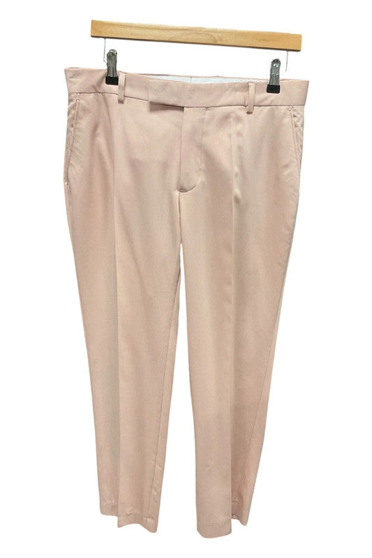 9191TM BoohooMAN Pink suit with floral embroidery