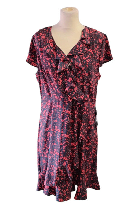 Marc Angelo Red&Grey Dress Sz 16 9181CB