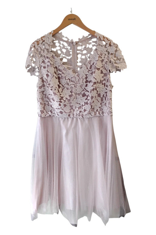 Chi Chi Pink Lace top Dress Sz 18 9185CB