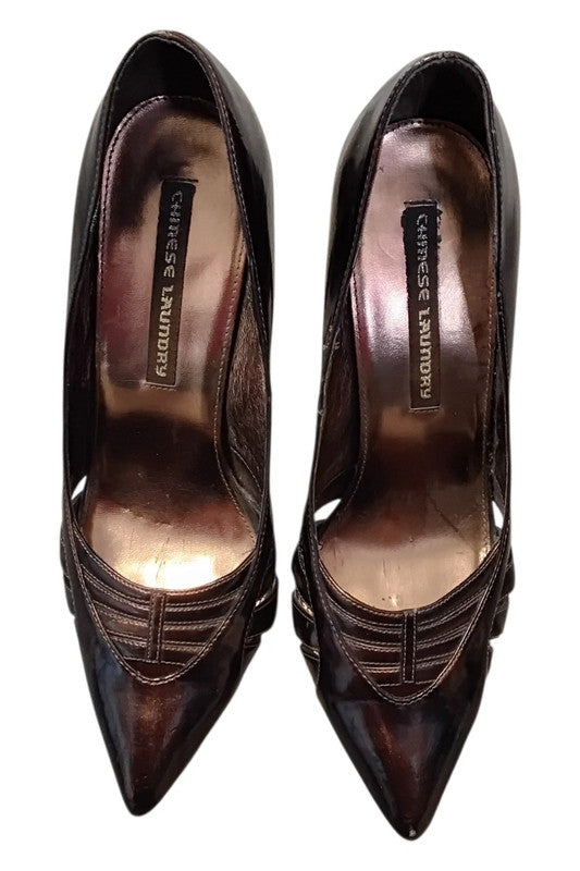 Chinese Laundry brown heels with pointed toe sz 9