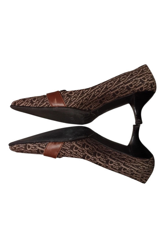 Pedro Miralles Brown pumps with gold buckle detail Sz 38