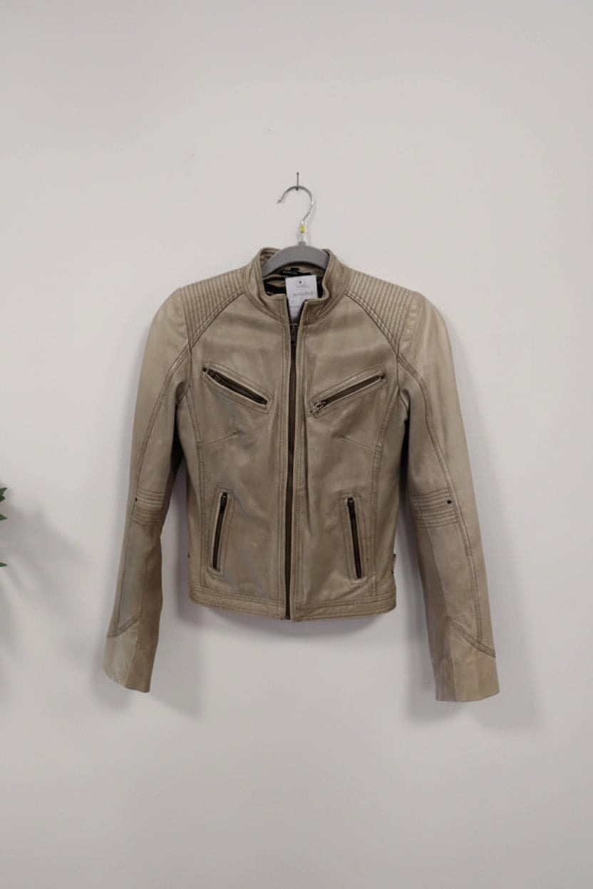 Rockn Blue Leather Jacket Sz XS